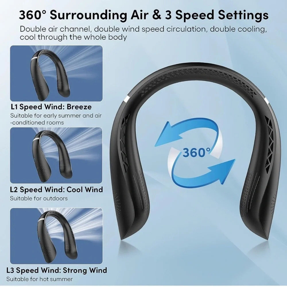 NIB Portable Neck Fan - Picture 8 of 12